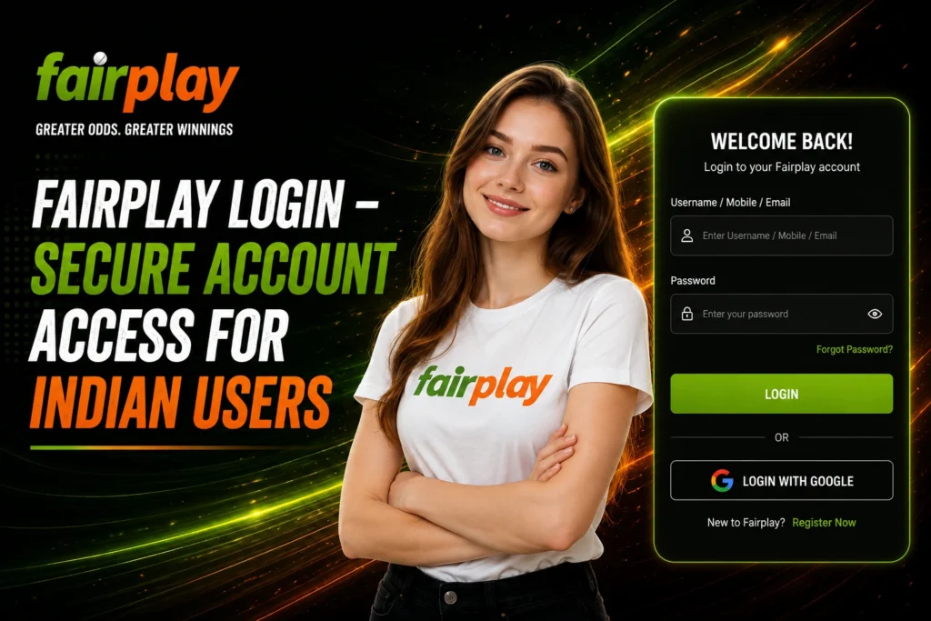 FairPlay Login allows registered users to securely enter their account and manage available services from one place